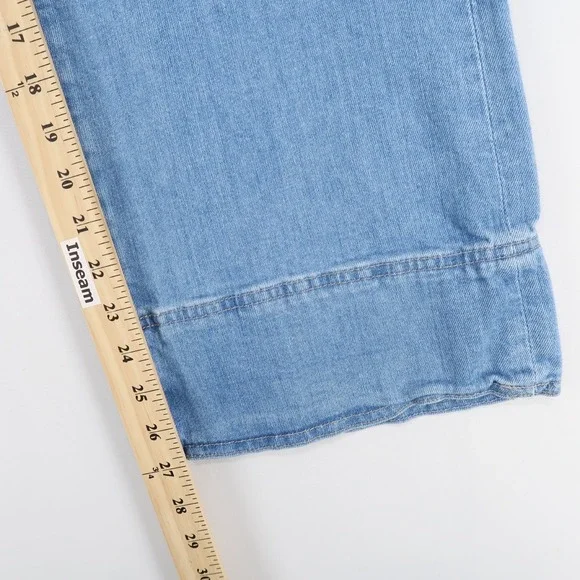 AG Adriano Goldschmied Light Blue Flare Jeans - Picture 9 of 13